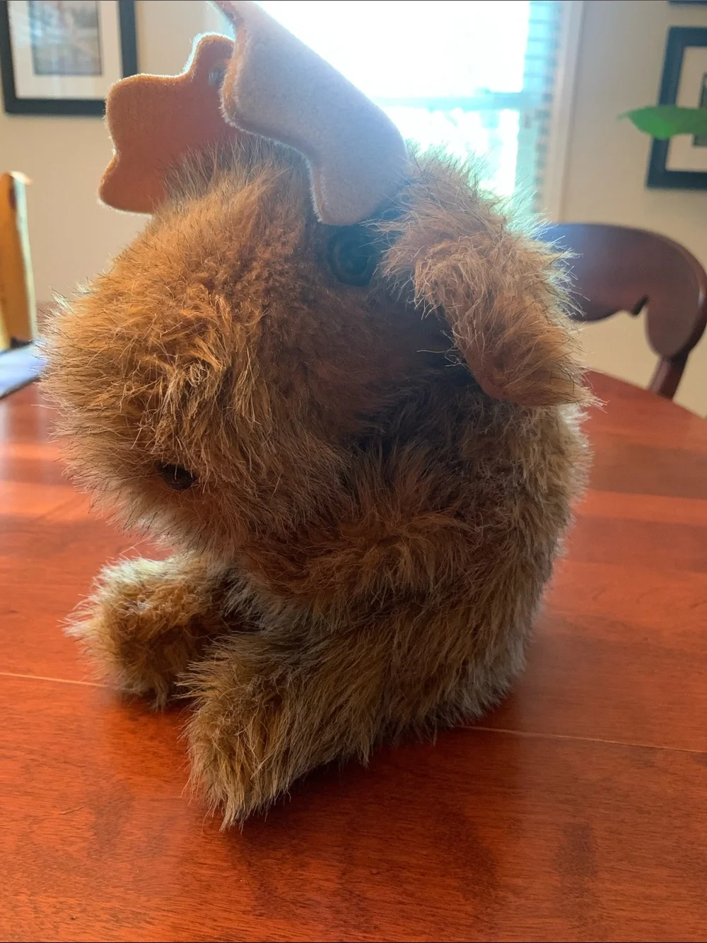 Plush Brown Moose Puppet - Soft & Cuddly for Creative Play